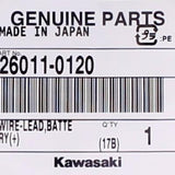 Kawasaki Positive Battery Cable Assembly Part Number - 26011-0120