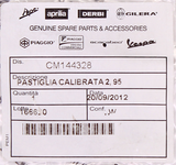 Pastiglia Calibrated Pad PN CM144328
