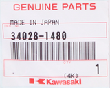Genuine Kawasaki Left Foot Pedal Part Number - 34028-1480