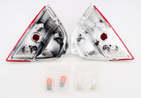 Show Chrome Clear Lens Saddle Bag Turn Signal Lights PN 417930