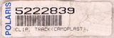 Genuine Polaris Track Flat Clip Part Number - 5222839