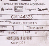 Pastiglia Calibrated Pad PN CM144323