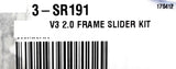 Vortex V3 Frame Slider Kit 2.0 PN 3-SR191