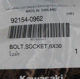 Kawasaki Socket Bolt 6X30 PN 92154-0962