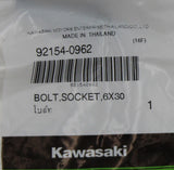 Kawasaki Socket Bolt 6X30 PN 92154-0962