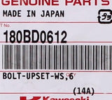 Genuine Kawasaki Upset Bolt Part Number - 180BD0612
