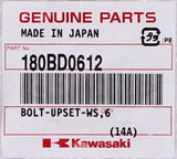 Genuine Kawasaki Upset Bolt Part Number - 180BD0612