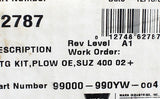 Warn Industries Plow Kit PN 62787