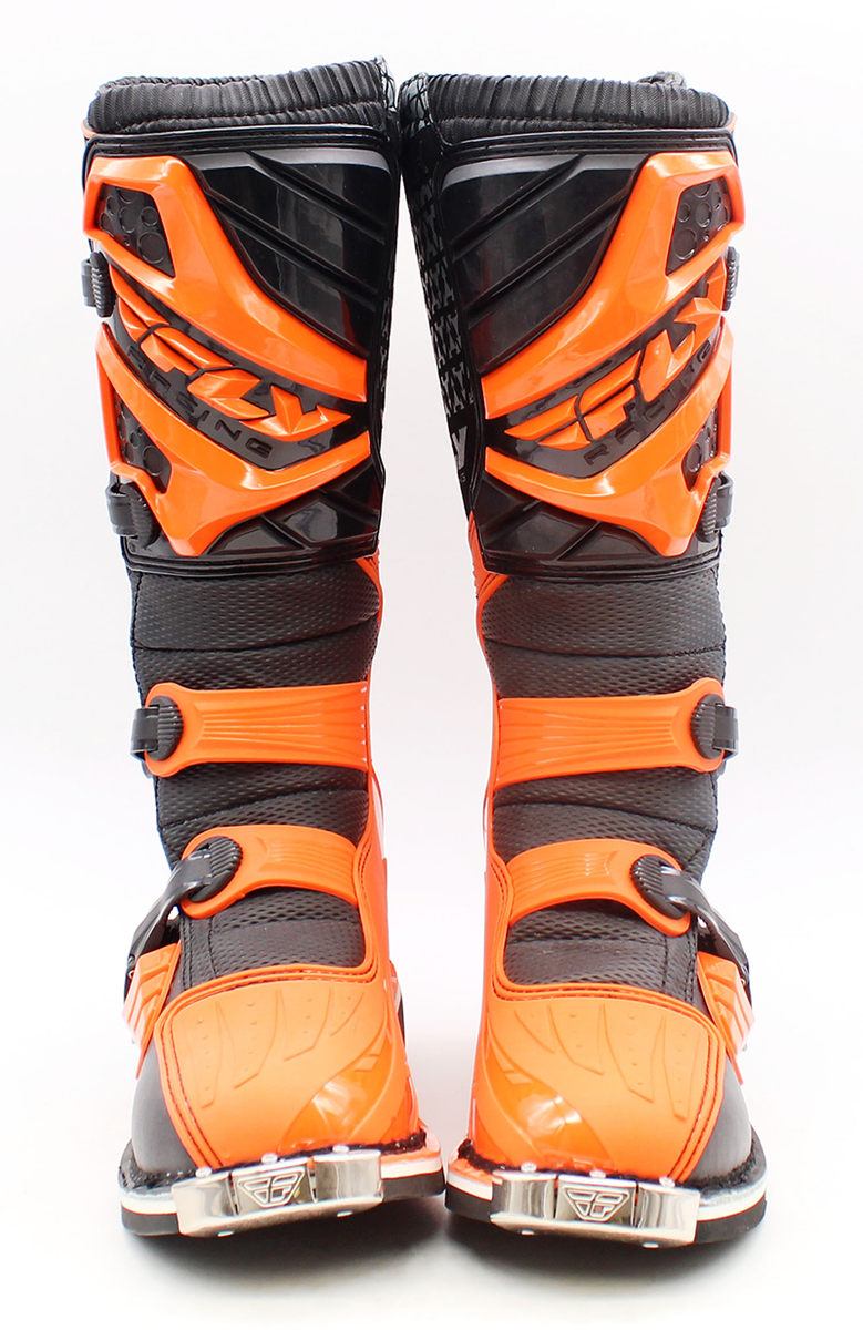 Fly Racing Maverick Black/Orange Leather Riding Boots Size  display picture 2