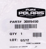 Genuine Polaris Aluminum Gasket Part Number - 3089450