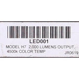LED Lamp H7 Lumens Output  S93457