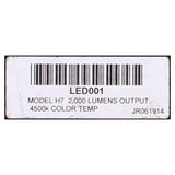 LED Lamp H7 Lumens Output  S93457