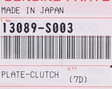 Genuine Kawasaki Clutch Plate Part Number - 13089-S003