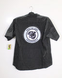 Arctic Cat Cathead Black Striped Shop Shirt - Size LG Part Number - 5239-234
