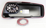Red Left Saddle Bag Assembly Part Number - 90201142Ebc For Harley-Davidson