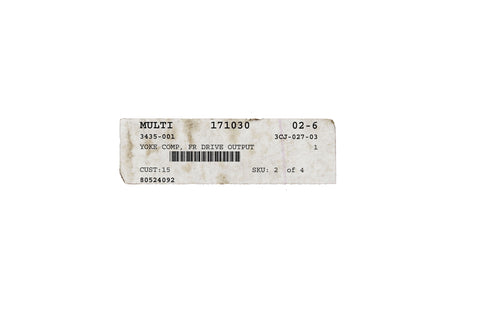 Front Drive Output Yoke Part Number - 3435-001 For Arctic Cat