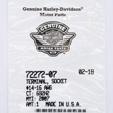 Harley-Davidson Terminal Socket #14-16 AWG Part Number - 72272-07
