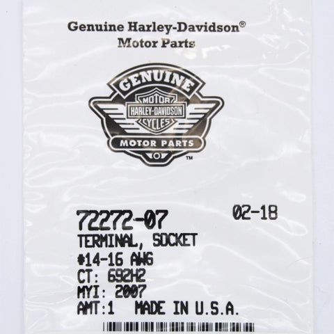 Harley-Davidson Terminal Socket #14-16 AWG Part Number - 72272-07