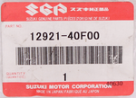 Genuine Suzuki Valve Spring Part Number - 12921-40F00