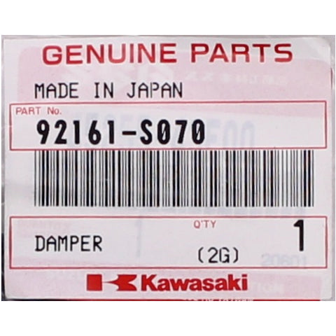 Genuine Kawasaki Damper Part Number - 92161-S070