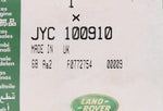 Genuine Land Rover Clip Part Number - JYC100910