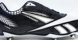Reebok U-Form 4 Speed Low Black and White Football Cleats - Size 12.5