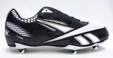 Reebok U-Form 4 Speed Low Black and White Football Cleats - Size 12.5