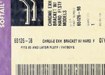 Genuine Harley-Davidson Chrome Support Bracket Part Number - 65126-98