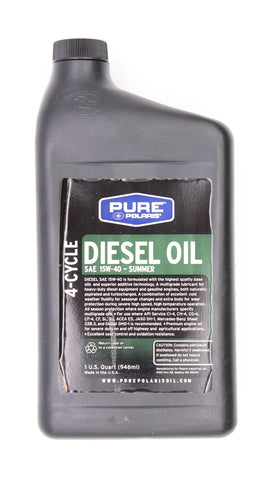Pure Polaris 4 Cycle Diesel Oil PN SAE 155W-40-SUMMER