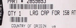 Genuine Polaris Rim Center Cap Part Number - 2859893