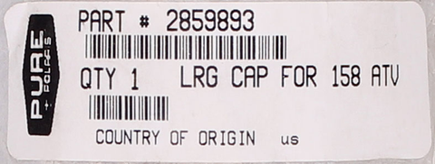 Genuine Polaris Rim Center Cap Part Number - 2859893