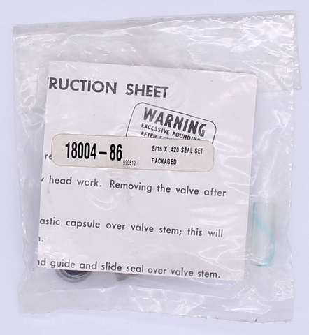 Harley-Davidson Valve Seal Set Part Number - 18004-86