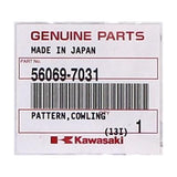 Kawasaki Cowling Decal PN 56069-7031