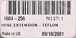 PTFE Hose Extension Part Number - 1604-256 For Arctic Cat