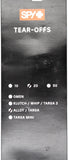 Spy Alloy Targa Lens Tear-offs   PN 050044183007