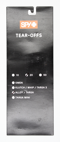 Spy Alloy Targa Lens Tear-offs   PN 050044183007