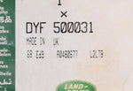Genuine Land Rover Washer Part Number - DYF500031