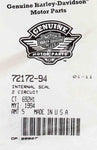 Genuine Harley-Davidson Internal Seal Part Number - 72172-94