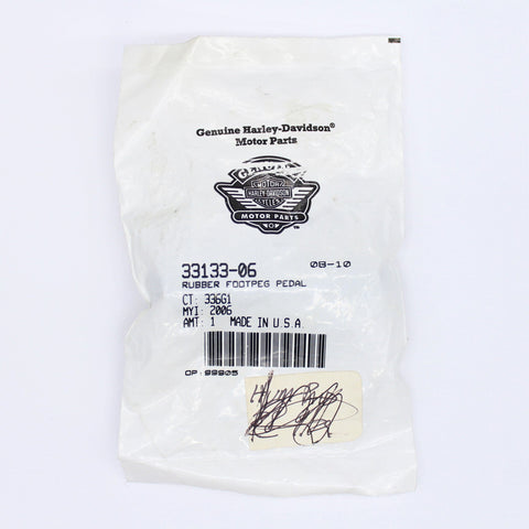 Harley-Davidson Rubber Foot Peg Peddle PN 33133-06