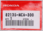 Genuine Honda Rubber Seal Part Number - 82135-MCA-300