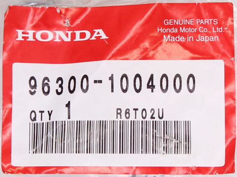 Genuine Honda Flange Bolt Part Number - 96300-1004000