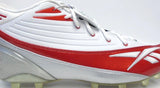 Reebok Pro 4-Speed II Mid M2 Red and White Football Cleats - Size 14