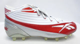 Reebok Pro 4-Speed II Mid M2 Red and White Football Cleats - Size 14