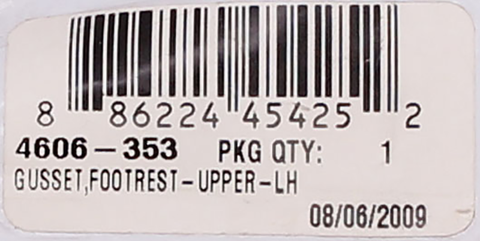 Upper Left Footrest Part Number - 4606-353 For Arctic Cat