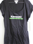 Kawasaki 3 Green Lines Dolman Tee Part Number - K0192547BKLG