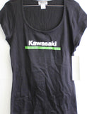 Kawasaki 3 Green Lines Dolman Tee Part Number - K0192547BKLG