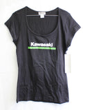 Kawasaki 3 Green Lines Dolman Tee Part Number - K0192547BKLG