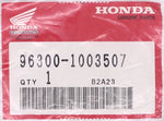 Genuine Honda Bolt Part Number - 96300-1003507