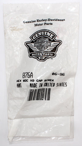 Harley-Davidson Grade 8 Hex Socket Head Screw Part Number - 876A
