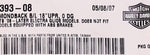 Genuine Harley-Davidson Diamondback B/L 18" Part Number - 42393-08